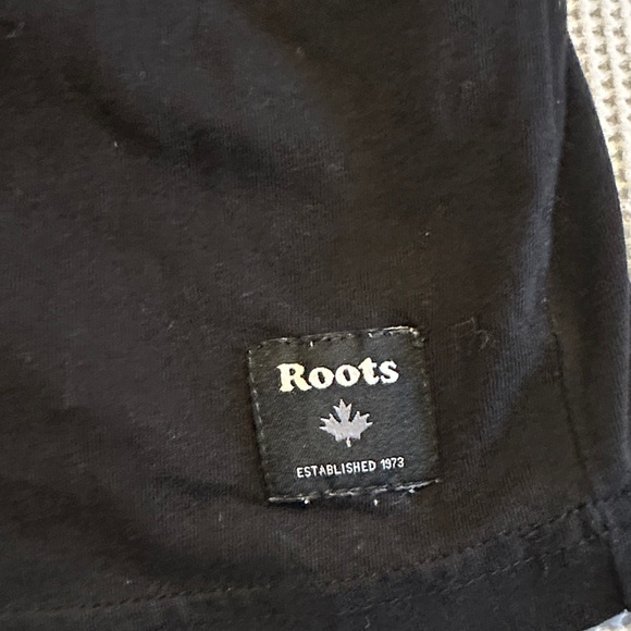 Roots Black Long Sleeve Tee with Nature Graphic - Picture 4 of 5